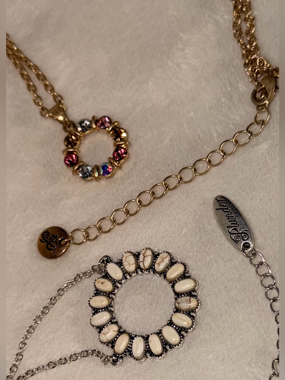 ✨Bundle✨NWT✨Plunder Gold and Silver Circle Pendant Necklaces